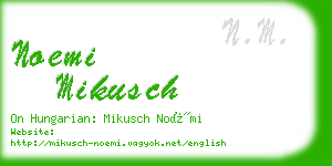noemi mikusch business card